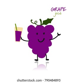 Grape, funny character for your design