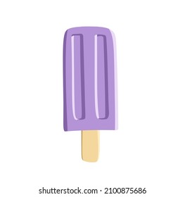 Grape ice cream illustration vector