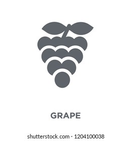 Grape icon. Grape design concept from Fruit and vegetables collection. Simple element vector illustration on white background.