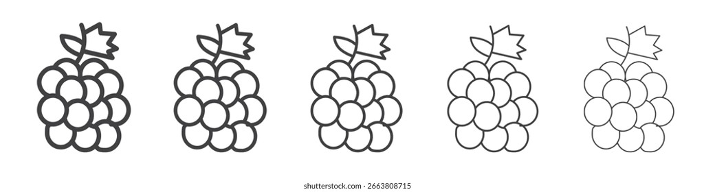 Grape icon design, logo, app, UI. Vector illustration, EPS