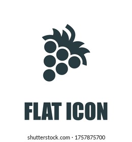 Grape Icon. Flat illustration isolated vector sign symbol