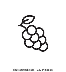 Grape icon. Grape flat sign design. Grape symbol vector pictogram. UX UI icon grape