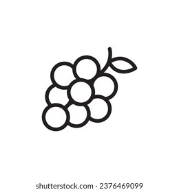 Grape icon. Grape flat sign design. Grape symbol vector pictogram. UX UI icon grape