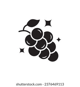 Grape icon. Grape flat sign design. Grape symbol vector pictogram. UX UI icon grape