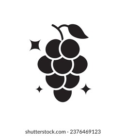 Grape icon. Grape flat sign design. Grape symbol vector pictogram. UX UI icon grape