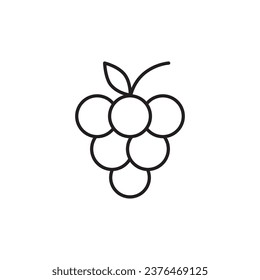 Grape icon. Grape flat sign design. Grape symbol vector pictogram. UX UI icon grape