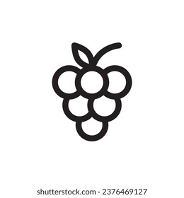 Grape icon. Grape flat sign design. Grape symbol vector pictogram. UX UI icon grape