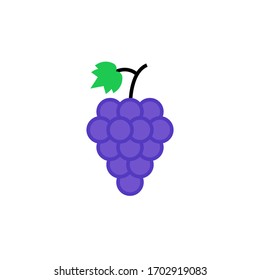 grape icon flat style design vector illustration. isolated on white background