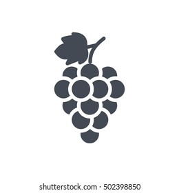 Grape Icon Food Fruits Outlined silhouette