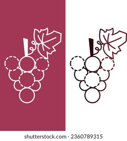 grape icon fruit food vegan
