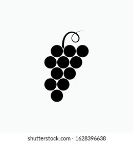 Grape Icon. Fruit Illustration. Applied as Trendy Symbol for Design Elements, Websites, Presentation and Application - Vector. 