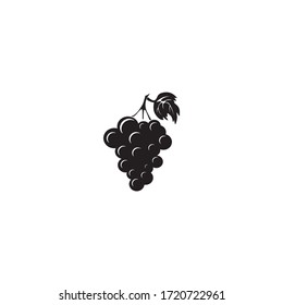 Grape Icon. Fruit Illustration As A Simple Vector Sign & Trendy Symbol for Design and Websites or Mobile App.