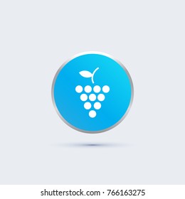 grape icon. fruit sign