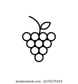 Grape icon, fruit symbol. Modern flat vector illustration for web site or mobile app..eps