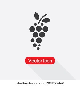 Grape Icon, Fruit Symbol Icon Vector Illustration Eps10