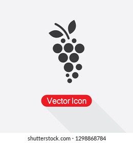Grape Icon, Fruit Symbol Icon Vector Illustration Eps10