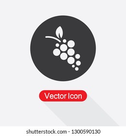 Grape Icon, Fruit Symbol Icon Vector Illustration Eps10