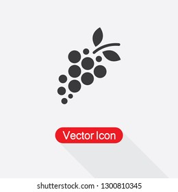 Grape Icon, Fruit Symbol Icon Vector Illustration Eps10