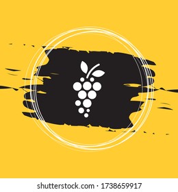 Traubenbild, Symbol für Frucht Vector Illustration Eps10