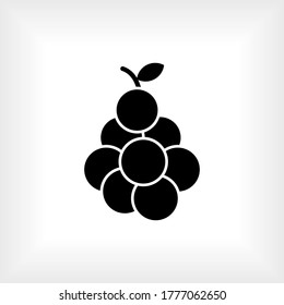 Grape Icon. Fruit Symbol - Vector.