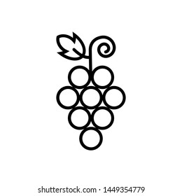 Grape Icon - Fruit  Vector Sign & Symbol.