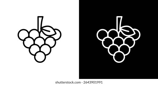Grape icon Graphic vector set for ui design