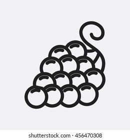 Grape icon illustration isolated vector sign symbol