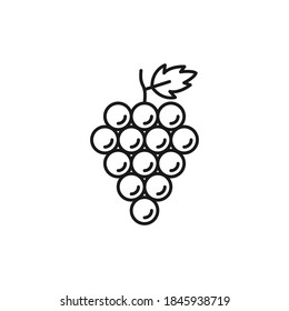 Grape icon isolated on white background. Vector illustration