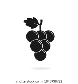 Grape icon isolated on white background. Vector illustration