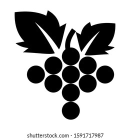 grape icon isolated sign symbol vector illustration - high quality black style vector icons
