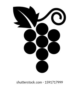 grape icon isolated sign symbol vector illustration - high quality black style vector icons
