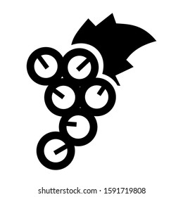 grape icon isolated sign symbol vector illustration - high quality black style vector icons
