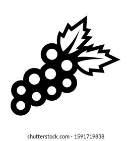 grape icon isolated sign symbol vector illustration - high quality black style vector icons
