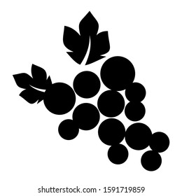 grape icon isolated sign symbol vector illustration - high quality black style vector icons
