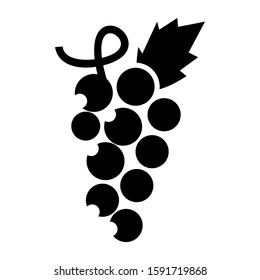 grape icon isolated sign symbol vector illustration - high quality black style vector icons
