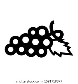 grape icon isolated sign symbol vector illustration - high quality black style vector icons
