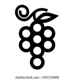 grape icon isolated sign symbol vector illustration - high quality black style vector icons
