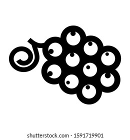 grape icon isolated sign symbol vector illustration - high quality black style vector icons
