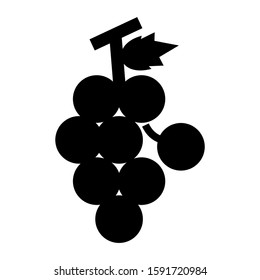 grape icon isolated sign symbol vector illustration - high quality black style vector icons

