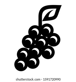 grape icon isolated sign symbol vector illustration - high quality black style vector icons
