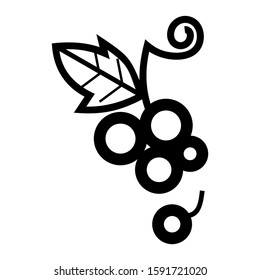 grape icon isolated sign symbol vector illustration - high quality black style vector icons
