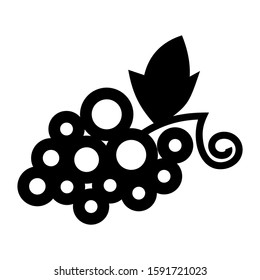 grape icon isolated sign symbol vector illustration - high quality black style vector icons
