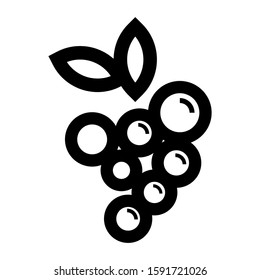 grape icon isolated sign symbol vector illustration - high quality black style vector icons
