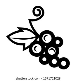grape icon isolated sign symbol vector illustration - high quality black style vector icons
