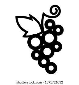 grape icon isolated sign symbol vector illustration - high quality black style vector icons
