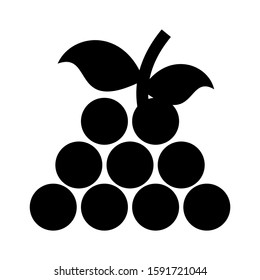 grape icon isolated sign symbol vector illustration - high quality black style vector icons
