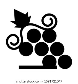 grape icon isolated sign symbol vector illustration - high quality black style vector icons
