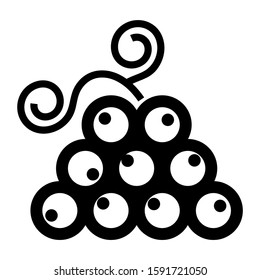 grape icon isolated sign symbol vector illustration - high quality black style vector icons
