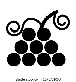 grape icon isolated sign symbol vector illustration - high quality black style vector icons
