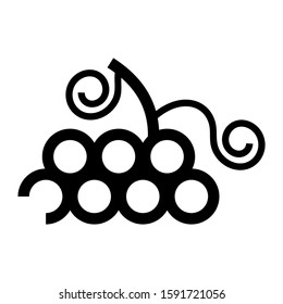 grape icon isolated sign symbol vector illustration - high quality black style vector icons
